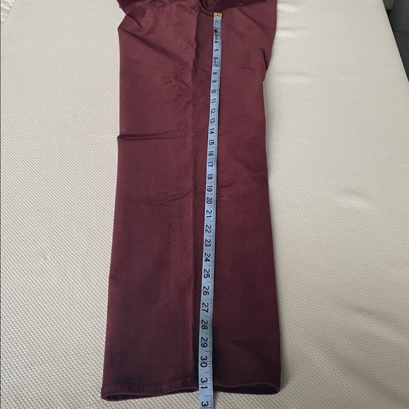 New Talbots Burgundy Straight Leg Curvy Slimming Corduroy Pants Size 16W - Picture 5 of 10